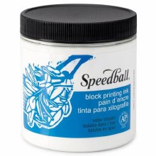 236ml Speedball Water-Soluble Block Printing Ink White