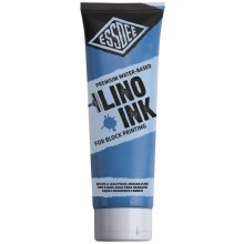 Lino Printing Ink 300ml - Fluorescent Blue