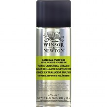 Winsor & Newton General Purpose High Gloss Spray Varnish - 400ml Winsor & Newton General Purpose High Gloss Spray Varnish - 400ml