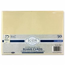 5x7 Ivory Card & Envelopes 50
