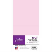 Crafter's Companion - 6x6" Pastel Card & Envelopes 100pc