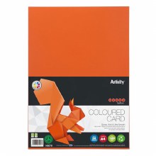 A4 Card 160gsm Orange 50s