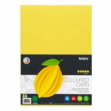 A4 Card 160gsm Yellow 50s