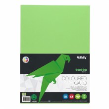 A4 Card 160gsm Mid Green 50s