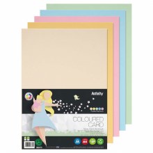 A4 Card 160gsm Asst Pastel 50s