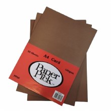 A4 Paperpick Brown Card 50s
