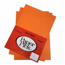 A4 Paperpick Orange Card 50s