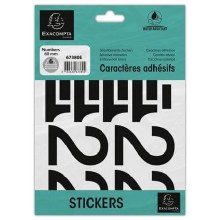 Additional picture of Adhesive Numbers 0-9 Black 60mm