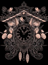 Artfoil - Cuckoo Clock Rose Gold Scraper Foil Artfoil - Cuckoo Clock Rose Gold Scraper Foil