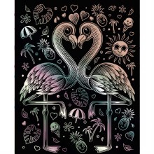 Artfoil - Pink Flamingo Kawaii Scraper Foil Artfoil - Pink Flamingo Kawaii Scraper Foil