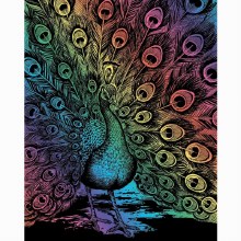 Artfoil - Peacock Rainbow Scraper Foil Artfoil - Peacock Rainbow Scraper Foil