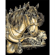 Artfoil - Shire Horse Gold Scraper Foil Artfoil - Shire Horse Gold Scraper Foil