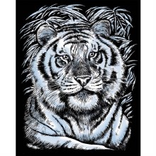Artfoil - White Tiger Silver Scraper Foil Artfoil - White Tiger Silver Scraper Foil