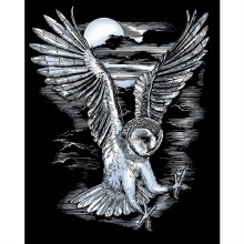 Artfoil - Barn Owl Silver Scraper Foil Artfoil - Barn Owl Silver Scraper Foil