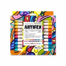 Artifex Dual Tip Acrylic Markers - 24pcs