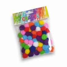 Assorted Pom Poms 20mm 50s