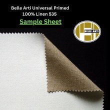 SAMPLE - Belle Arti Primed Linen 535 - 21x25cm Sheet