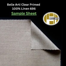 SAMPLE - Belle Arti Clear Primed Linen 696 - 21x25cm Sheet