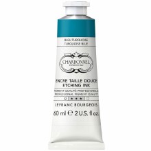 Charbonnel Etching Ink 60ml - Turquoise Blue