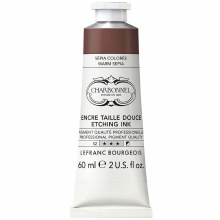 Charbonnel Etching Ink 60ml - Warm Sepia