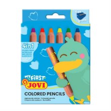 Jovi My First Coloured Pencils - 6pcs - 4 in 1