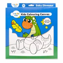 Colouring Canvas Kit Baby Dinosaur