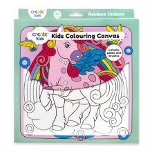 Colouring Canvas Kit Rainbow Unicorn