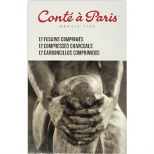 Conte - Compressed Charcoal Set of 12 Assorted