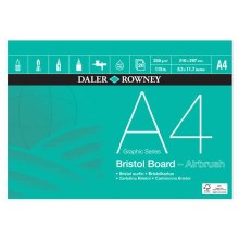 Daler Rowney A4 Bristol Board Pad 250gsm Daler Rowney A4 Bristol Board Pad 250gsm