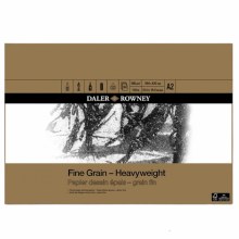 Daler Rowney Fine Grain Heavyweight Pad A2 200gsm Daler Rowney Fine Grain Heavyweight Pad A2 200gsm
