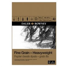 Daler Rowney Fine Grain Heavyweight Pad A3 200gsm Daler Rowney Fine Grain Heavyweight Pad A3 200gsm