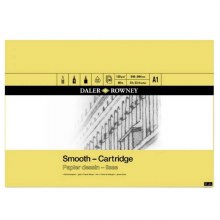 Daler Rowney Smooth Cartridge Pad A1 130gsm Daler Rowney Smooth Cartridge Pad A1 130gsm