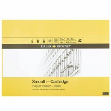 Daler Rowney Smooth Cartridge Pad A2 130gsm Daler Rowney Smooth Cartridge Pad A2 130gsm