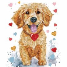 Diamond Dotz - Stretched Canvas 20x25cm - Puppy Love