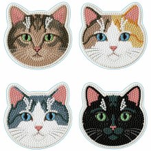 Diamond Dotz - Coasters 4 Pack - Cats