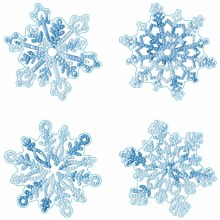 Diamond Dotz - Coasters 4 Pack - Snowflakes