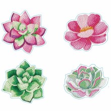 Diamond Dotz - Coasters 4 Pack - Succulents