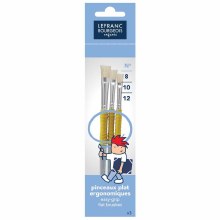 Lefranc & Bourgeois Enfants - Easy Grip Hog Brush Set 3pcs