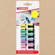 Edding Mini Highlighters Pastel Colours Pack