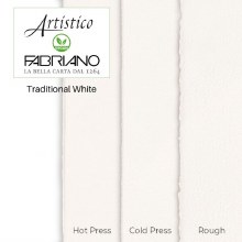 Fabriano Artistico Traditional White Cold Pressed/NOT 56x76cm 300gsm (Min 3 Sheets)