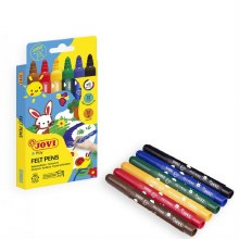Jovi Washable Felt Pens - 6pcs Assorted Colours