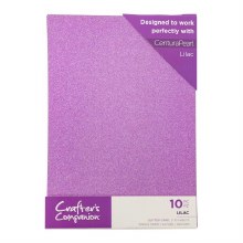 Crafter's Companion Glitter Card 10 Sheets Lilac