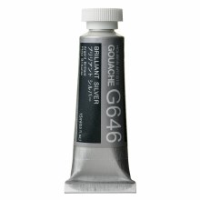 Holbein 15ml Artist Gouache G646 - Brilliant Silver