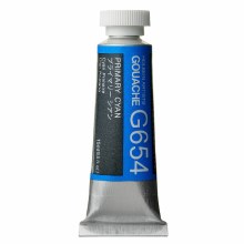 Holbein 15ml Artist Gouache G654 - Primary Cyan