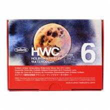 Holbein Artist's Granulating Watercolour Moon Set of 6 Holbein Artist's Granulating Watercolour Moon Set of 6