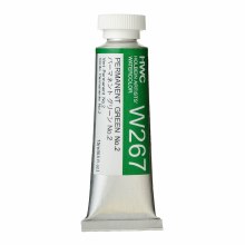 Holbein 15ml Artist Watercolour W267 - Permanent Green No.2