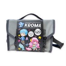 Additional picture of Kroma Alcohol Marker Set of 120 in Storage Bag