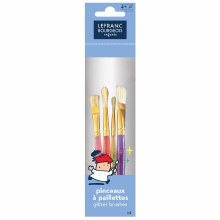 Lefranc & Bourgeois Enfants - Glitter Brush Value Pack Set 4pcs