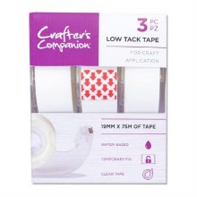Crafters Companion Low Tack Tape 3pc