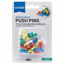 Multi Colours Push Pins - 30s